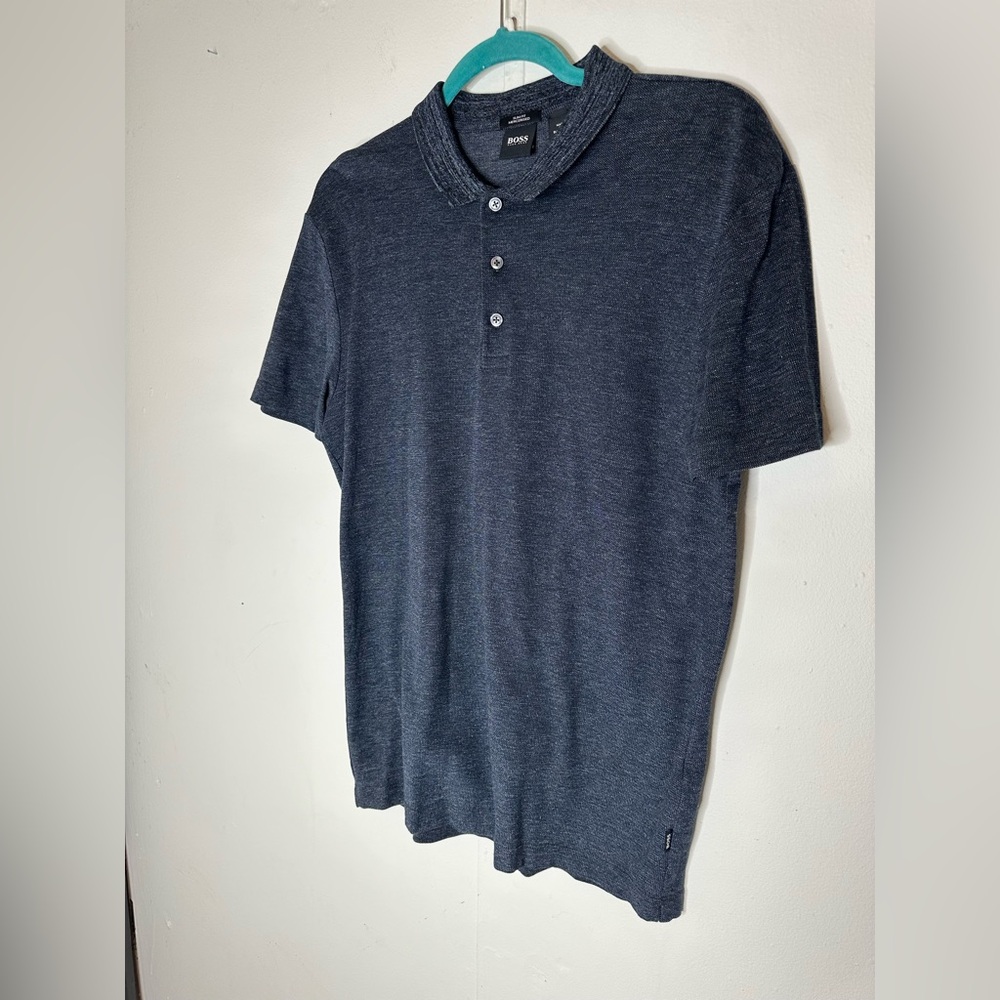 Hugo Boss Polo Top Slim Fit Men’s Size Medium - Picture 5 of 6